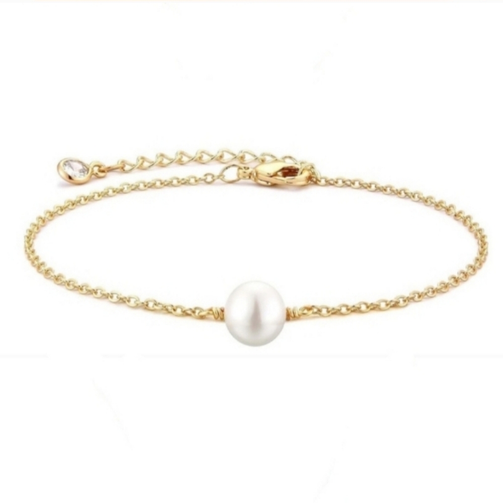 Free People Single Pearl Bracelet